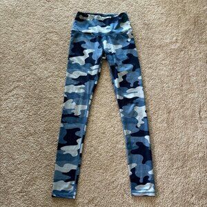 Reebok Women’s Leggings Camo Blue